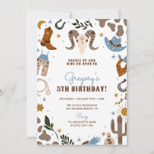 Cowboy Western Wild West Rodeo Verjaardag Kaart (Voorkant)