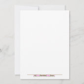 Cowboy Westerne aap 5x7 Baby shower uitnodiging (Achterkant)