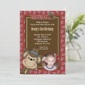 Cowboy Westerne aap 5x7 *FOTO* Birthday Kaart (Staand voorkant)