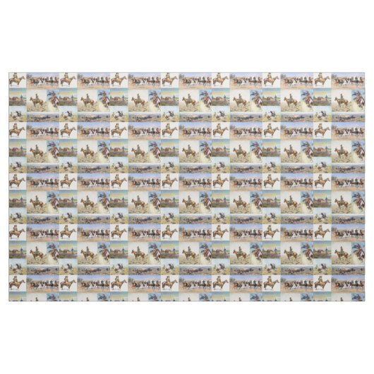 Cowboy Westerne Art Popular Stof (Fat Quarter)
