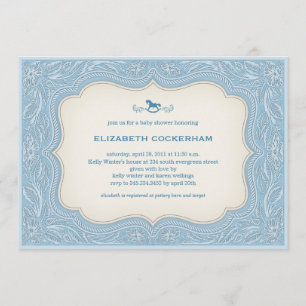 Cowboy Westerne Baby Shower-uitnodigingen Kaart