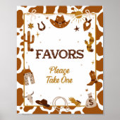 Cowboy Westerne gunsten teken Poster (Voorkant)