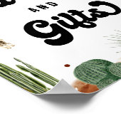 Cowboy Westerne Kaarten en geschenken Poster (Hoek)