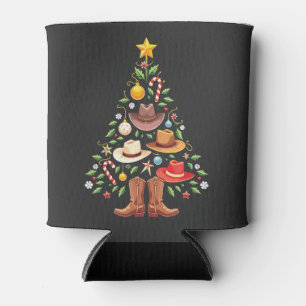 Cowboy Westerne kerstboom Blikjeskoeler
