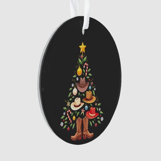 Cowboy Westerne kerstboom Ornament (voorkant)