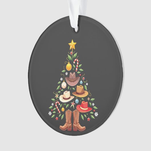 Cowboy Westerne kerstboom Ornament (voorkant)