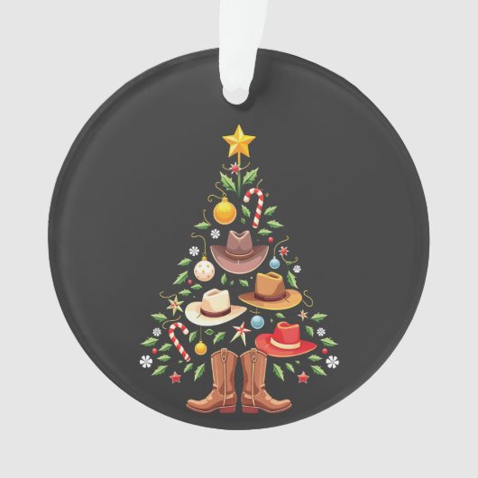Cowboy Westerne kerstboom Ornament (voorkant)