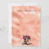 Cowboy westerne laarzen magenta perzik bubbly chic kaart (Achterkant)