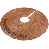 Cowboy westerne land gereedschappen lederen famili kerstboom rok (Gekanteld)