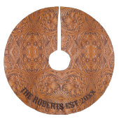 Cowboy westerne land gereedschappen lederen famili kerstboom rok (Voorkant)