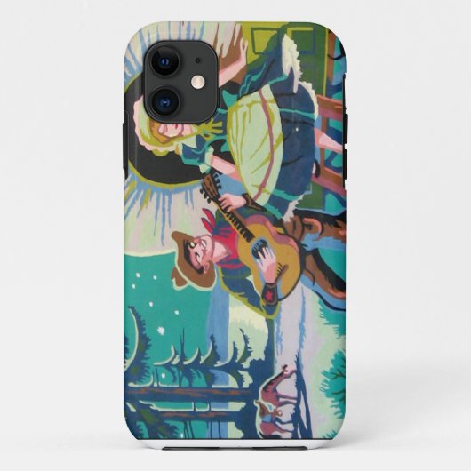 cowboy westerne meisjesschilder met cijfers iphone Case-Mate iPhone case (Achterkant)