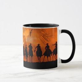 Cowboy Westerne Roundup Time Horse Ranch Coffee Mo Mok