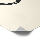 Cowboy Westerne Typografie Wall Art Ranch Cabin Poster (Hoek)