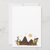 Cowboy Westerne uitnodiging (Achterkant)