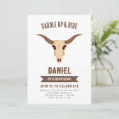 Cowboy Westerne uitnodiging (Staand voorkant)