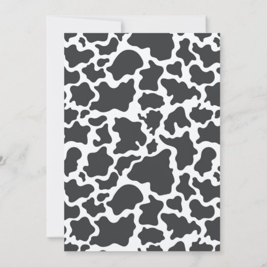 Cowboy Westerne uitnodiging (Achterkant)