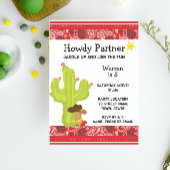 Cowboy Westerne uitnodiging