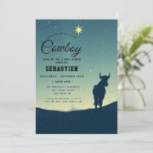 Cowboy Westerne uitnodiging (Staand voorkant)