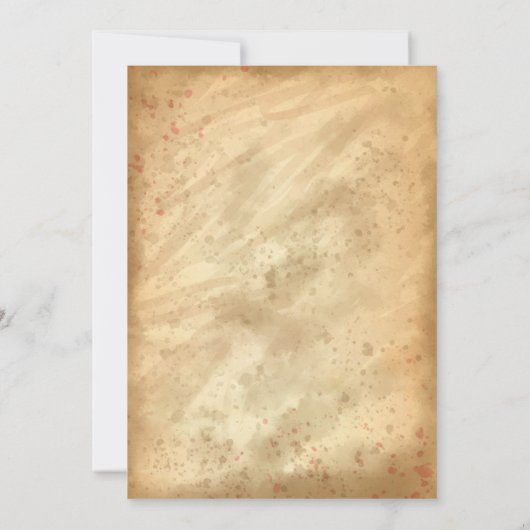 Cowboy Westerne uitnodiging van de Dag / Gezocht P (Achterkant)