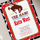 Cowboy Westerne Uitnodiging van het Oude Baby show