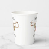 Cowboy Westerne waslijn Verjaardag Papieren Bekers (Rechts)