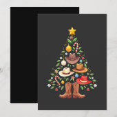 Cowboy Westerse Kerstboom Sinterklaas  Feestdagenkaart (Voorkant / Achterkant)