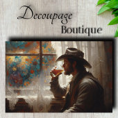 Cowboy Whiskey Ruit Decoupage Tissuepapier