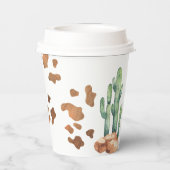 Cowboy Wild West 1e Rodeo verjaardagsfeestje Papieren Bekers (Achterkant)