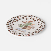 Cowboy Wild West 1st Rodeo Ranch Birthday Party Papieren Bordje (Gekanteld)