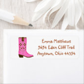 Cowboy Wild West Adresetiketten Etiket (Insitu)