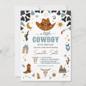 Cowboy Wild West Baby shower Kaart (Voorkant)