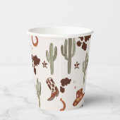 Cowboy Wild west Eerste rodeo verjaardagsfeestje Papieren Bekers (Rechts)