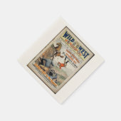 Cowboy Wild West Naam toevoegen Verjaardagsfeest Servet (Hoek)