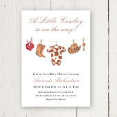 Cowboy Wild West Rodeo Baby Shower Kaart