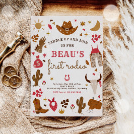 Cowboy Wild West Rodeo Ranch Birthday Party Kaart