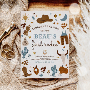 Cowboy Wild West Rodeo Ranch Birthday Party Kaart