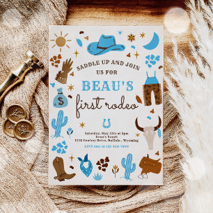 Cowboy Wild West Rodeo Ranch Birthday Party Kaart