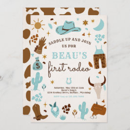 Cowboy Wild West Rodeo Ranch Birthday Party Kaart