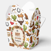 Cowboy Wild West Rodeo Ranch | Rustic Western Baby Bedankdoosjes (Geopend)