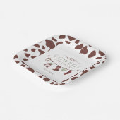 Cowboy Wild West Rodeo salie groen Baby shower Papieren Bordje (Gebogen)