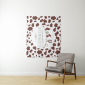 Cowboy Wild West rodeo salie groene baby shower Wandkleed (In situ)