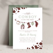 Cowboy Wild West Rodeo Western Baby shower Kaart