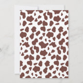 Cowboy Wild West Rodeo Western Baby shower Kaart (Achterkant)