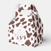 Cowboy Wild West Rodeo Western Boy Baby shower Bedankdoosjes (Achterkant)