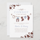 Cowboy Wild West Rodeo Western Boy Baby shower Kaart (Voorkant)