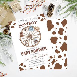 Cowboy Wild West Rodeo Western Boy Baby shower Kaart