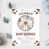 Cowboy Wild West Rodeo Western Boy Baby shower Kaart