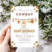 Cowboy Wild West Rodeo Western Boy Baby Shower  Kaart