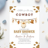 Cowboy Wild West Rodeo Western Boy Baby Shower  Kaart