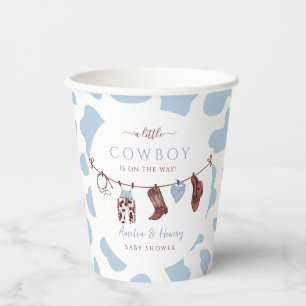 Cowboy Wild West Rodeo Western Boy Baby shower Papieren Bekers